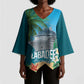 Afro Haiti Labadee Peninsula Kimono Sleeve Blouse Caribbean Cruise Tropical Vibes - African Pride
