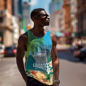 Afro Haiti Labadee Peninsula Men Tank Top Caribbean Cruise Tropical Vibes - African Pride