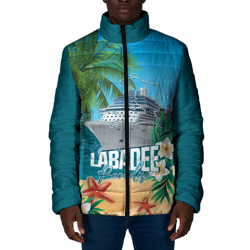 Afro Haiti Labadee Peninsula Padded Jacket Caribbean Cruise Tropical Vibes - African Pride