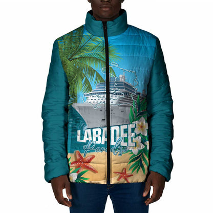 Afro Haiti Labadee Peninsula Padded Jacket Caribbean Cruise Tropical Vibes - African Pride