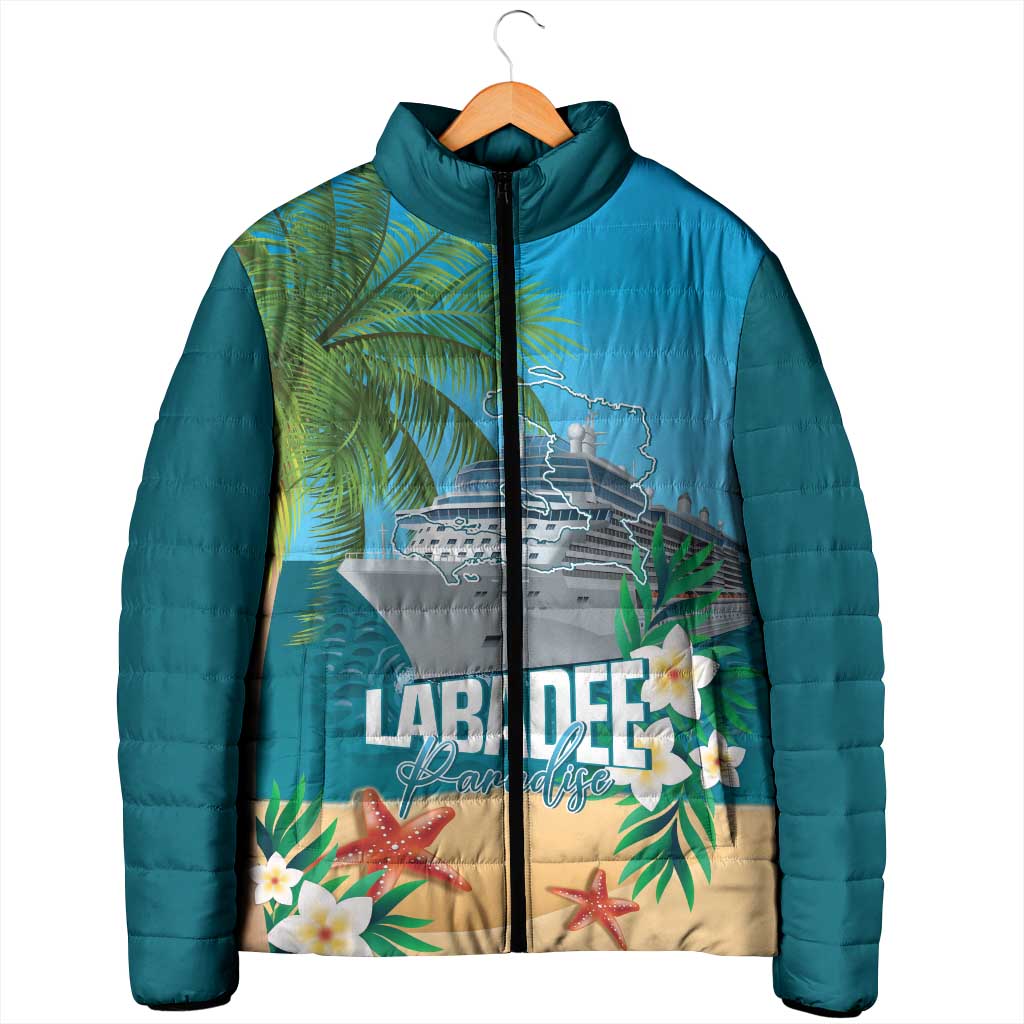 Afro Haiti Labadee Peninsula Padded Jacket Caribbean Cruise Tropical Vibes - African Pride