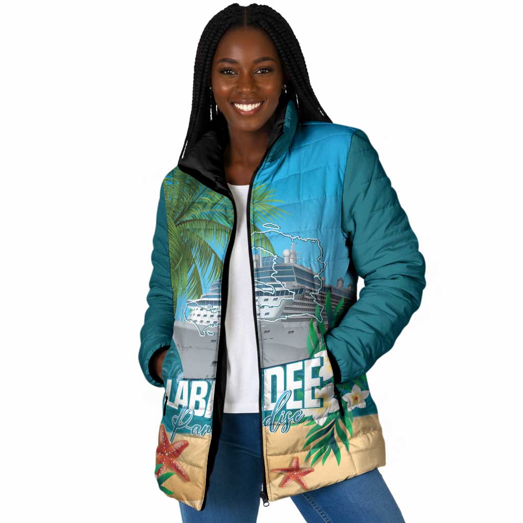 Afro Haiti Labadee Peninsula Padded Jacket Caribbean Cruise Tropical Vibes - African Pride