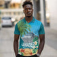 Afro Haiti Labadee Peninsula Polo Shirt Caribbean Cruise Tropical Vibes LT14
