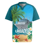 Afro Haiti Labadee Peninsula Rugby Jersey Caribbean Cruise Tropical Vibes LT14
