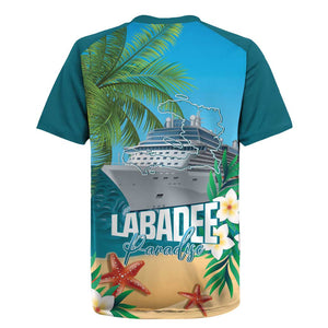 Afro Haiti Labadee Peninsula Rugby Jersey Caribbean Cruise Tropical Vibes LT14