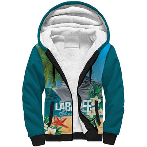 Afro Haiti Labadee Peninsula Sherpa Hoodie Caribbean Cruise Tropical Vibes - African Pride