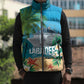 Afro Haiti Labadee Peninsula Sleeveless Puffer Jacket Caribbean Cruise Tropical Vibes - African Pride