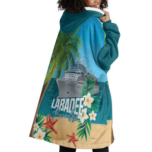 Afro Haiti Labadee Peninsula Wearable Blanket Hoodie Caribbean Cruise Tropical Vibes - African Pride