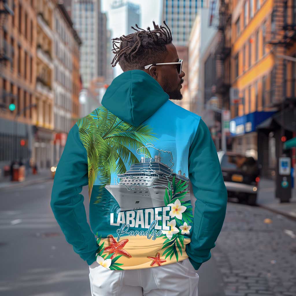 Afro Haiti Labadee Peninsula Zip Hoodie Caribbean Cruise Tropical Vibes - African Pride