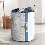 DR Congo Football Custom Laundry Basket Come On Leopards White Color