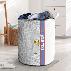 DR Congo Football Custom Laundry Basket Come On Leopards White Color