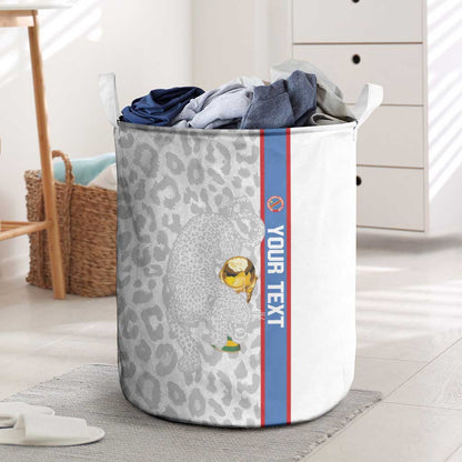 DR Congo Football Custom Laundry Basket Come On Leopards White Color
