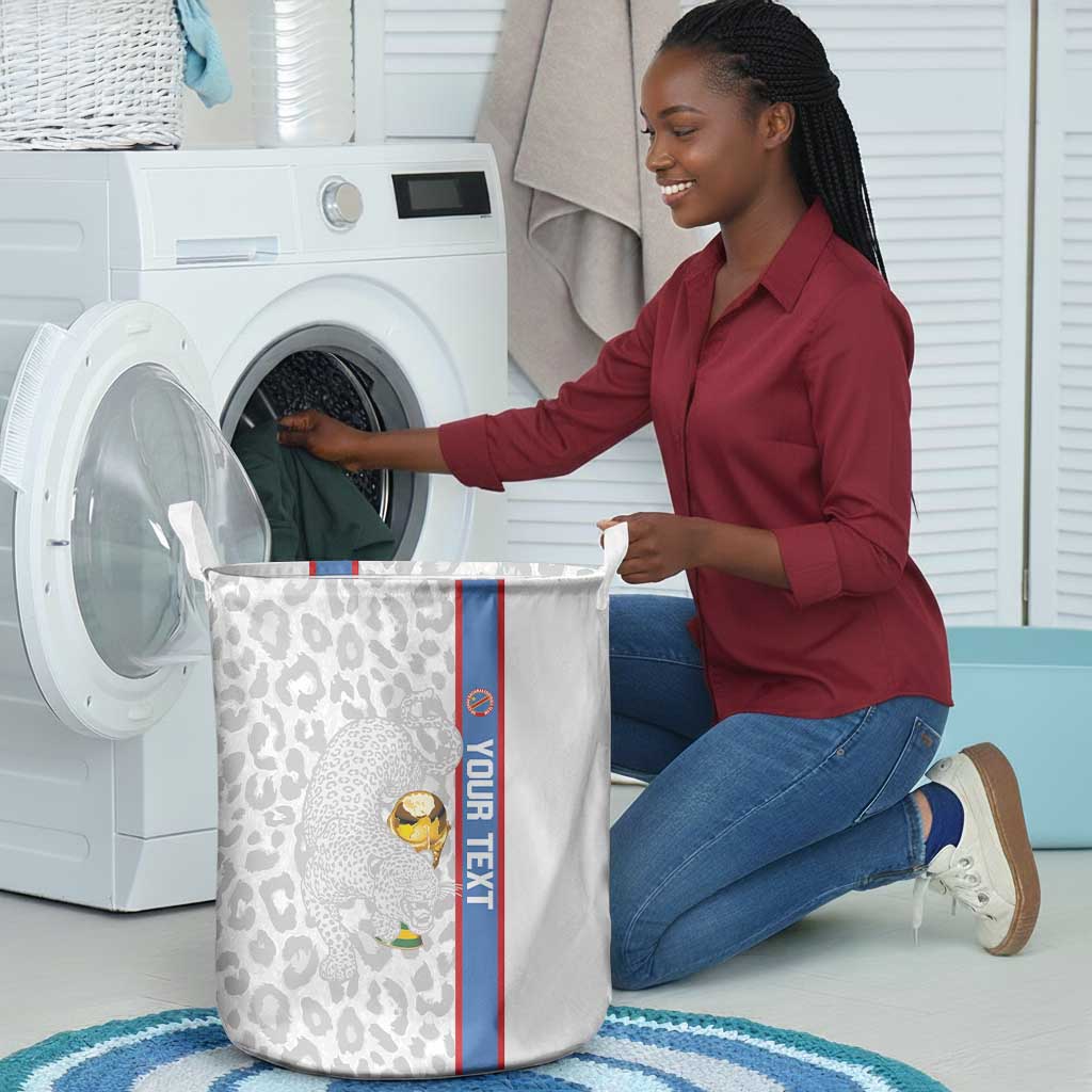 DR Congo Football Custom Laundry Basket Come On Leopards White Color