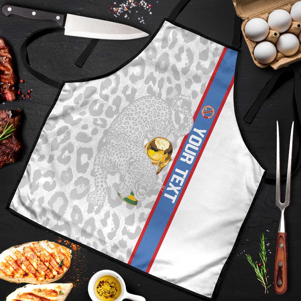 DR Congo Football Custom Apron Come On Leopards White Color