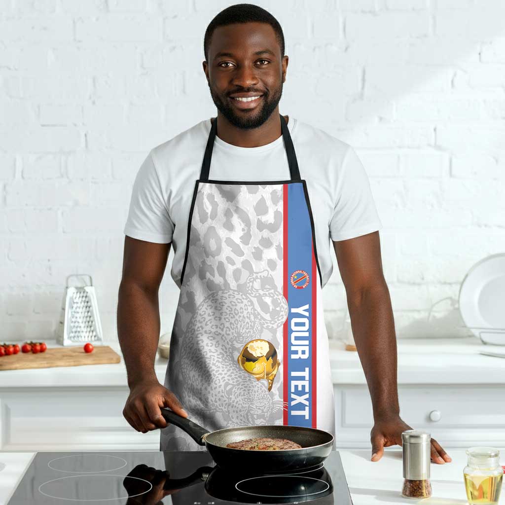 DR Congo Football Custom Apron Come On Leopards White Color