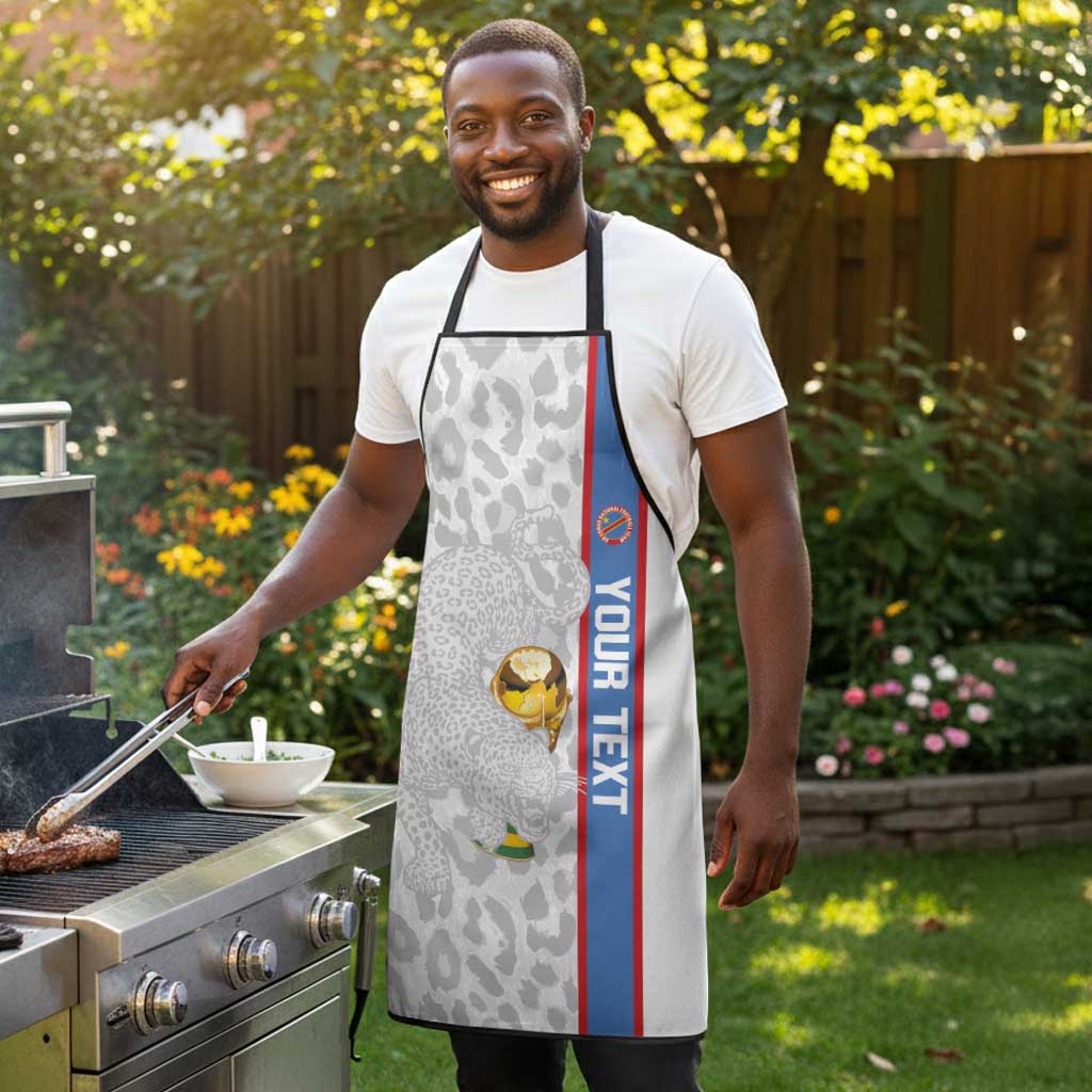 DR Congo Football Custom Apron Come On Leopards White Color