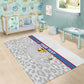 DR Congo Football Custom Area Rug Come On Leopards White Color