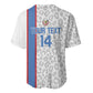DR Congo Football Custom Baseball Jersey Come On Leopards White Color