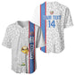 DR Congo Football Custom Baseball Jersey Come On Leopards White Color