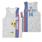 DR Congo Football Custom Basketball Jersey Come On Leopards White Color