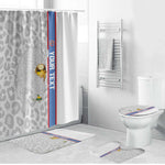 DR Congo Football Custom Bathroom Set Come On Leopards White Color