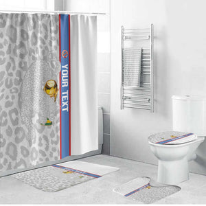 DR Congo Football Custom Bathroom Set Come On Leopards White Color
