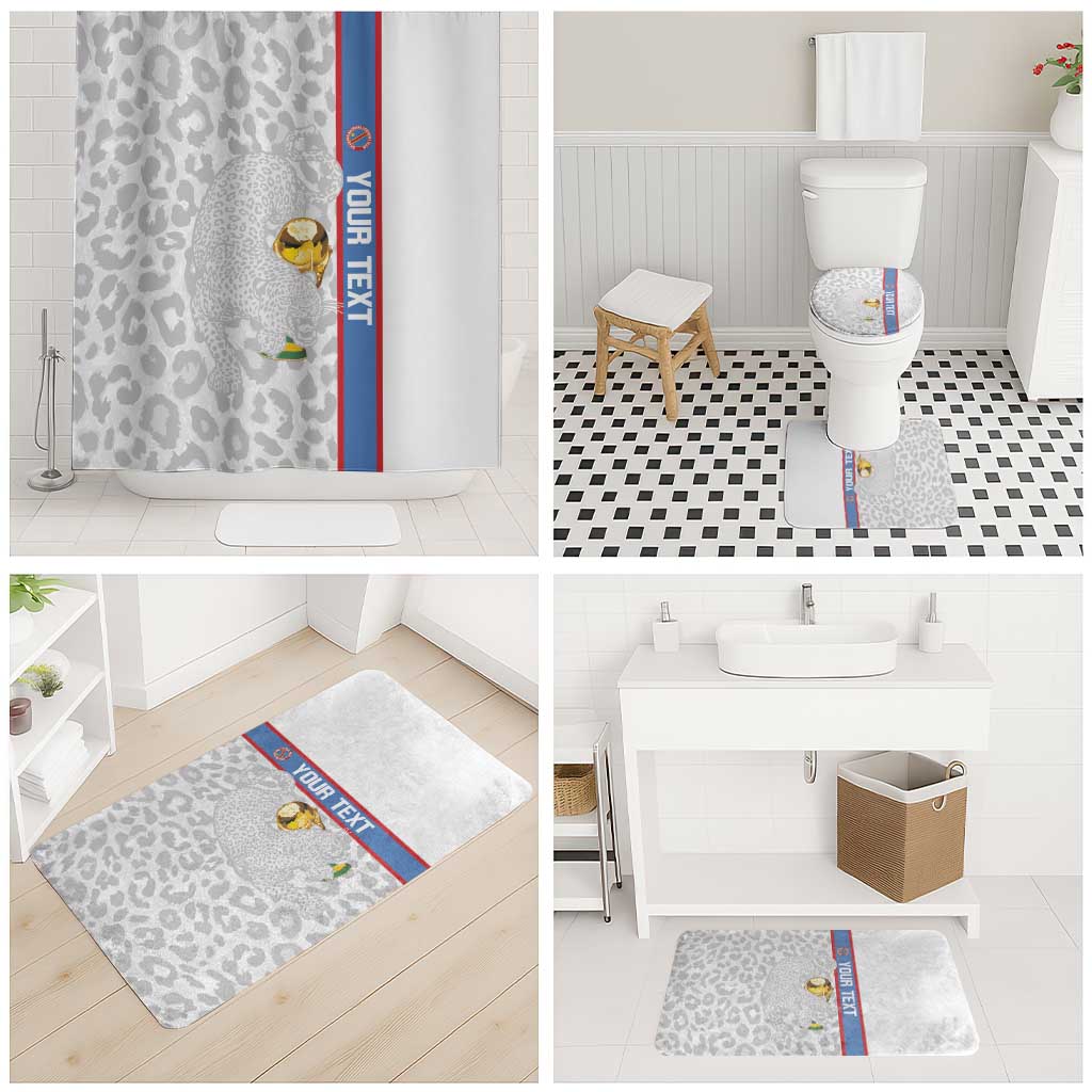 DR Congo Football Custom Bathroom Set Come On Leopards White Color