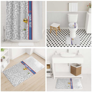 DR Congo Football Custom Bathroom Set Come On Leopards White Color