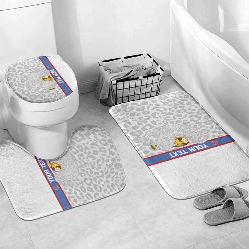 DR Congo Football Custom Bathroom Set Come On Leopards White Color