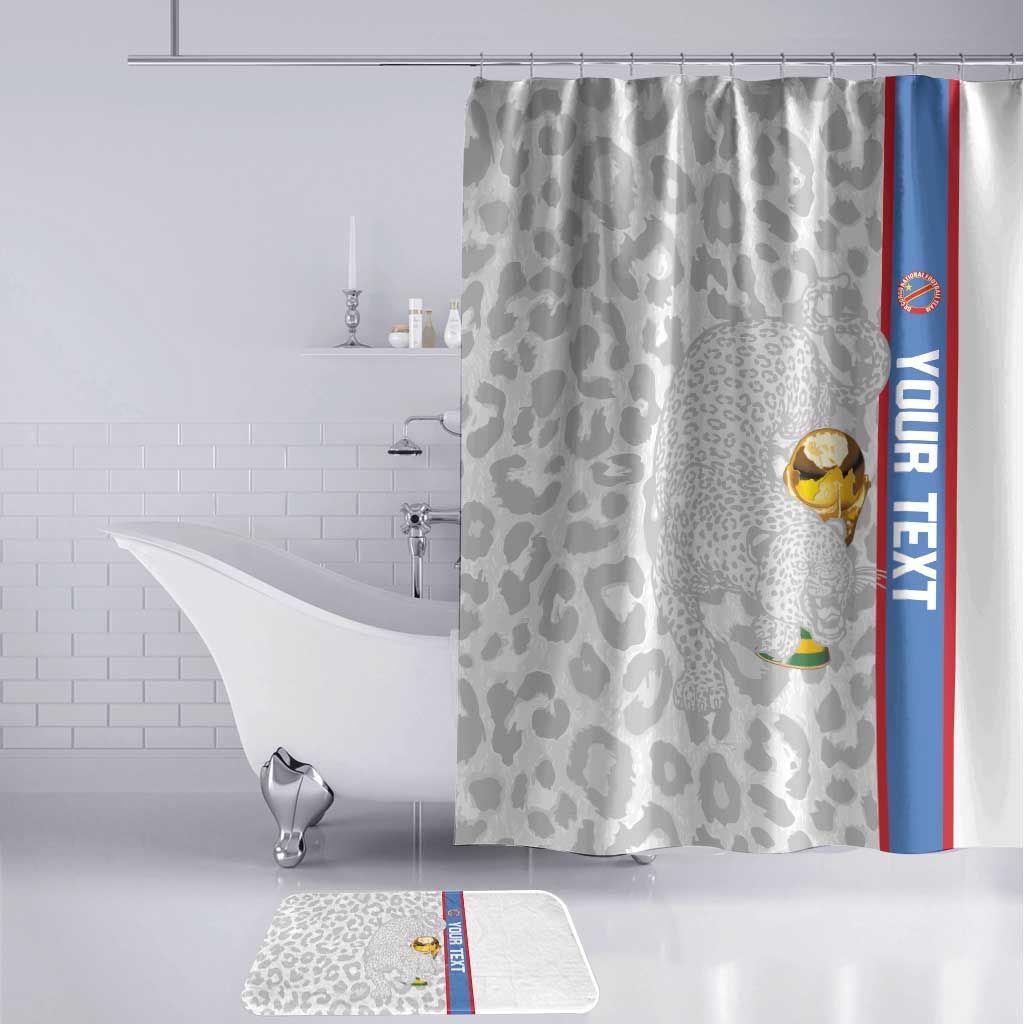 DR Congo Football Custom Bathroom Set Come On Leopards White Color