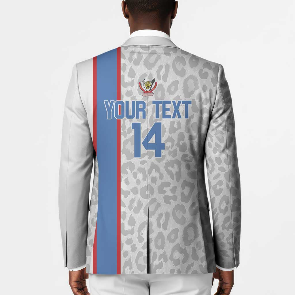 DR Congo Football Custom Blazer Come On Leopards White Color