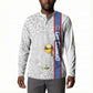 DR Congo Football Custom Button Sweatshirt Come On Leopards White Color