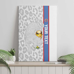 DR Congo Football Custom Canvas Wall Art Come On Leopards White Color