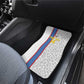 DR Congo Football Custom Car Mats Come On Leopards White Color