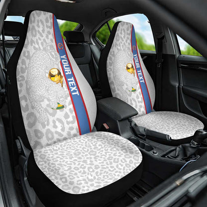 DR Congo Football Custom Car Seat Cover Come On Leopards White Color