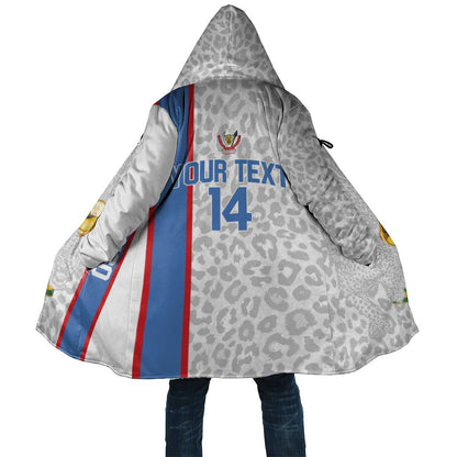 DR Congo Football Custom Cloak Come On Leopards White Color