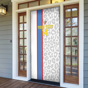 DR Congo Football Custom Door Cover Come On Leopards White Color