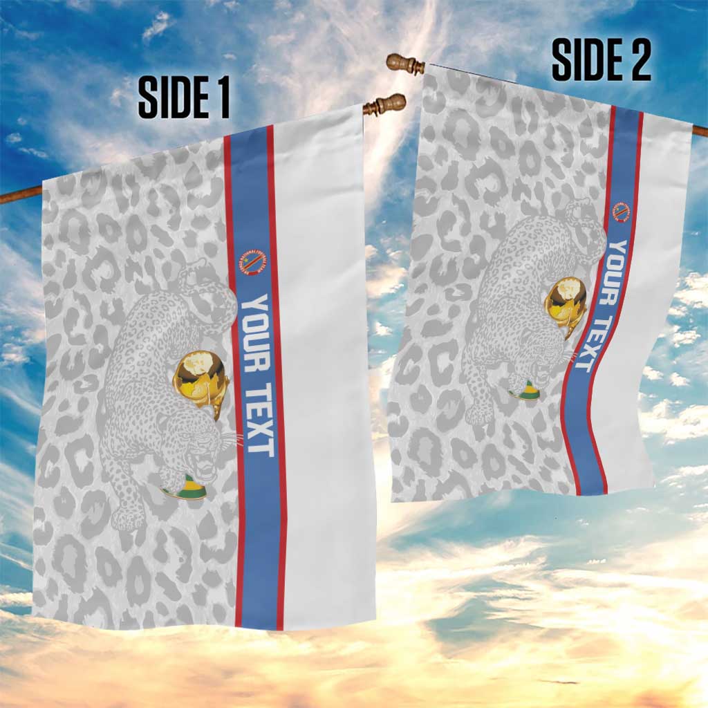 DR Congo Football Custom Garden Flag Come On Leopards White Color