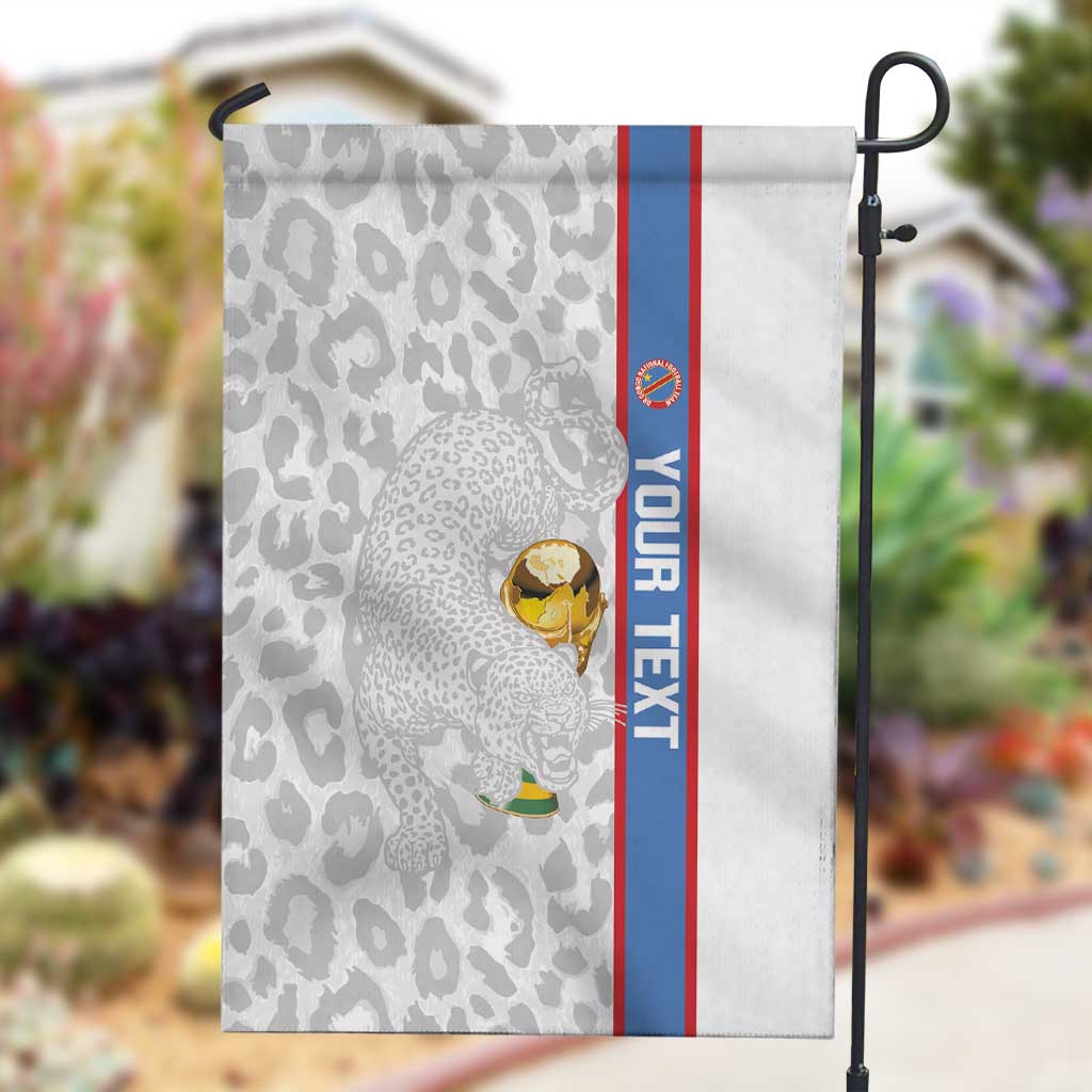 DR Congo Football Custom Garden Flag Come On Leopards White Color