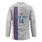 DR Congo Football Custom Hockey Jersey Come On Leopards White Color