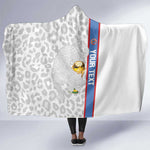 DR Congo Football Custom Hooded Blanket Come On Leopards White Color