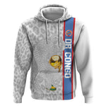 DR Congo Football Custom Hoodie Come On Leopards White Color