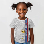 DR Congo Football Custom Kid T shirt Come On Leopards White Color