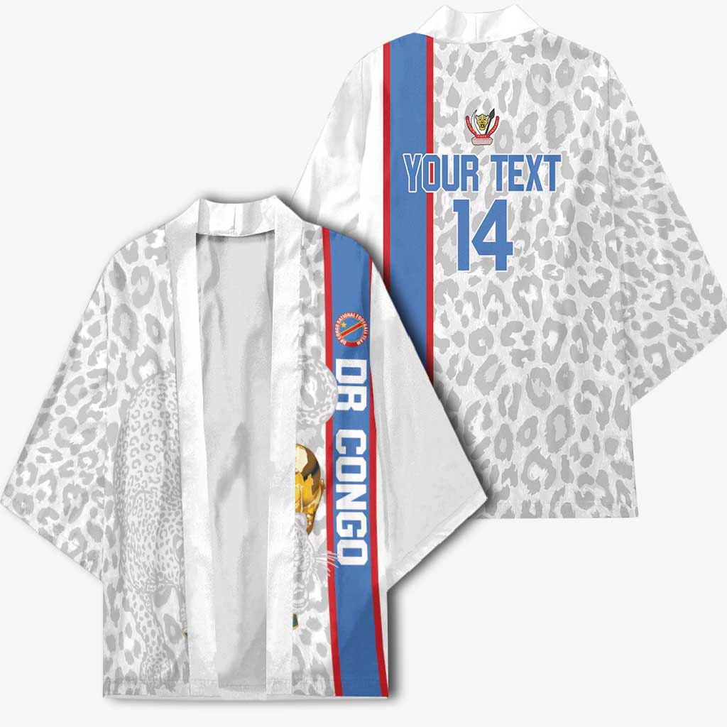 DR Congo Football Custom Kimono Come On Leopards White Color