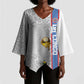 DR Congo Football Custom Kimono Sleeve Blouse Come On Leopards White Color