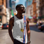 DR Congo Football Custom Men Tank Top Come On Leopards White Color