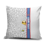 DR Congo Football Custom Pillow Cover Come On Leopards White Color
