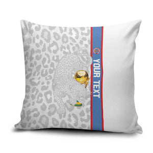 DR Congo Football Custom Pillow Cover Come On Leopards White Color