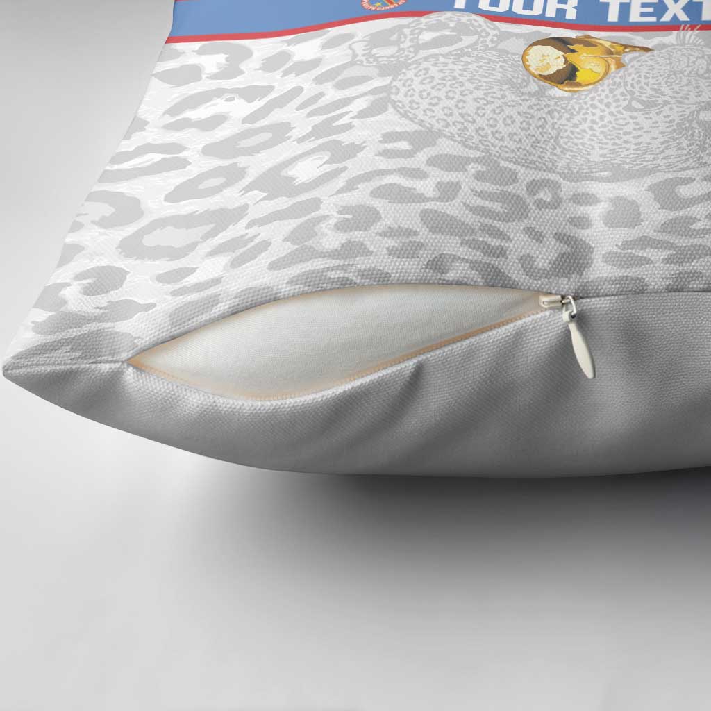 DR Congo Football Custom Pillow Cover Come On Leopards White Color