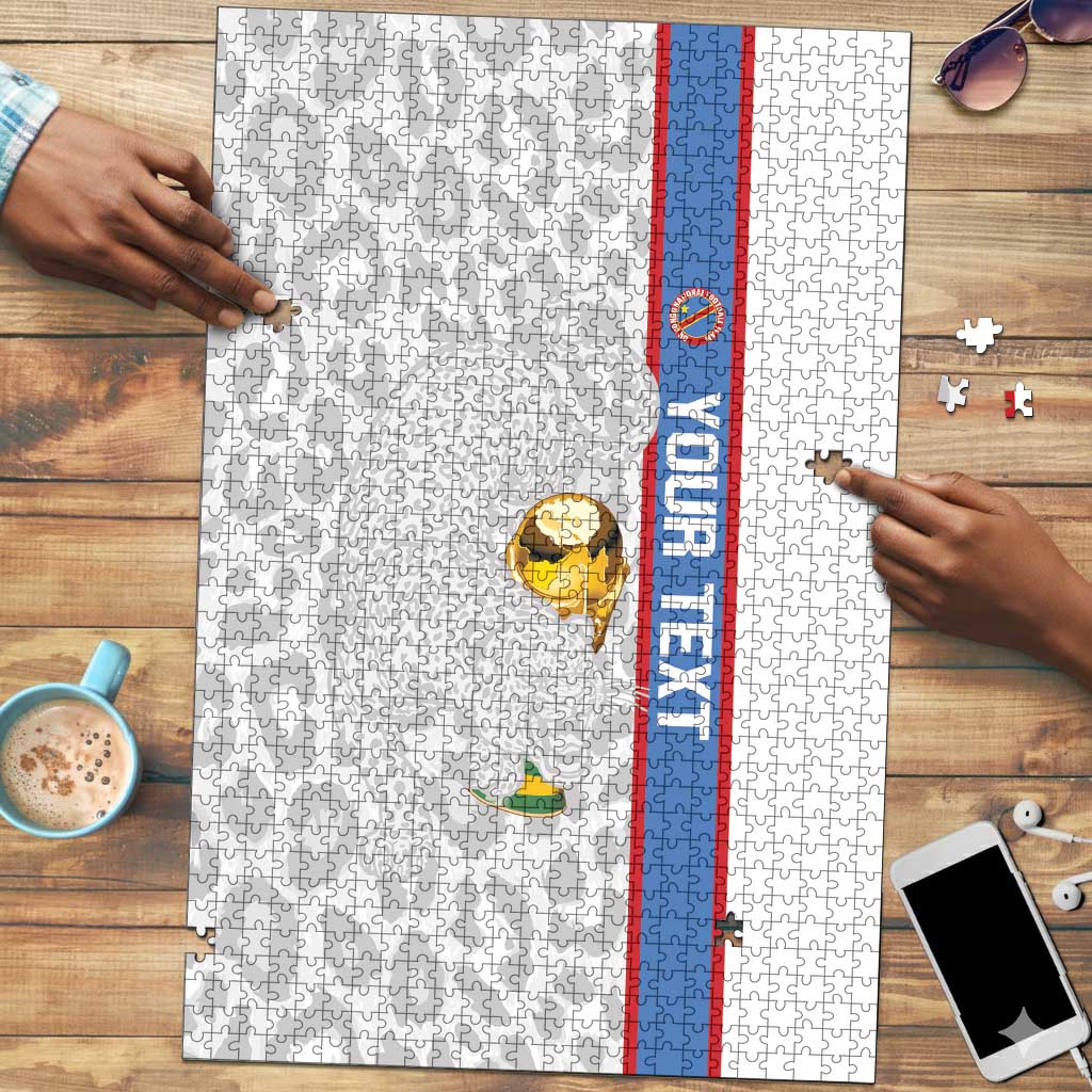 DR Congo Football Custom Puzzle Come On Leopards White Color